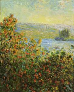 Flower Beds at Vetheuil, Claude Monet